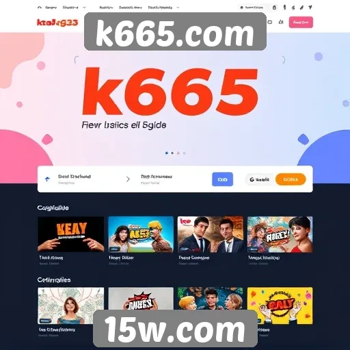 Interface do usuário em k665.com é intuitiva